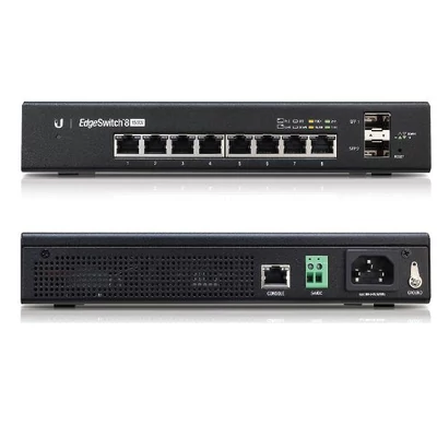 UBIQUITI ES-8-150W EdgeSwitch 8-Port Managed PoE+ Gigabit Switch with SFP