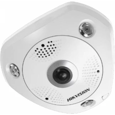 HIKVISION DS-2CD6365G0-IS (1.27mm) 6 MP 360° IR Smart IP panorámakamera; hang és riasztás be- és kimenet; beépített mikrofon/hangszóró