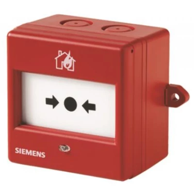 SIEMENS FDM226-RG C-NET/FDnet címezhető kültéri kézi jelzésadó; törőüveggel; direkt működés