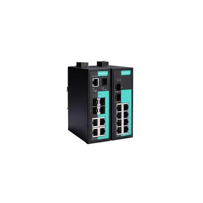 MOXA EDS-210A-1GSFP-1SFP Unmanaged Gigabit Ethernet switch with 8 10/100BaseT ports, and 1 100BaseSF