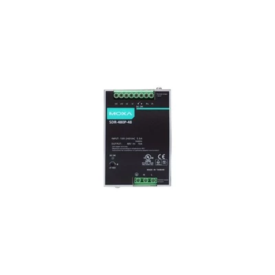 MOXA SDR-480P-48 480W DIN-Rail 48 VDC power supply, -25 to 70°C, current sharing up to 3840W