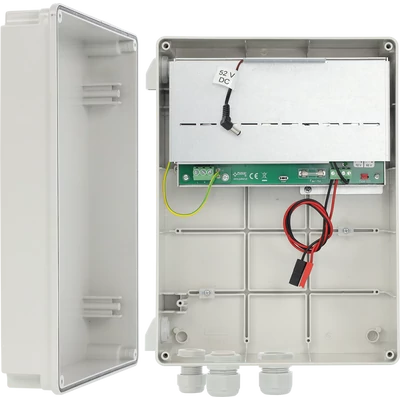 PULSAR SWBH-60 Kültéri doboz PoE switchekhez; szünetmentesíthető; 52VDC/7Ah/60W; IP44; 240x308x