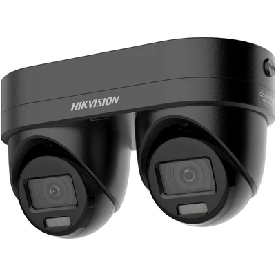 HIKVISION DS-2CD2343G2D-LIZ2UY/SL(2.8/4)BLACK IP, Dual turret kamera, 4MP,Mot.obj., 2.8- IR-Fehér LE