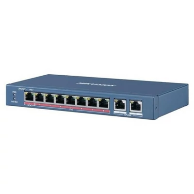 HIKVISION DS-3E1310HP-EI 10 portos PoE switch + 2 uplink port; smart menedzselhető