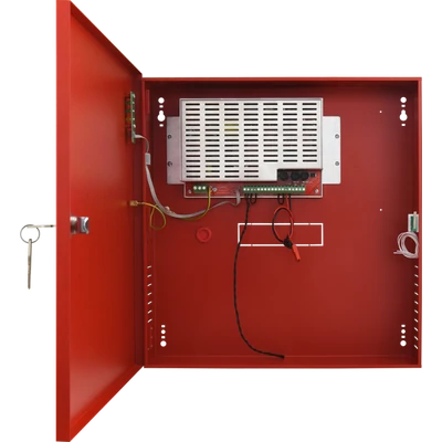 PULSAR EN54C-5A17 Szünetmentesíthető tápegység tűz- és füstjelző rendszerekhez; 27,6V / 5A / 2x17Ah; IP30