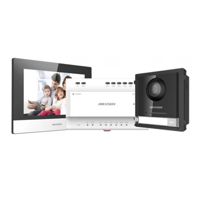 HIKVISION DS-KIS702 Egylakásos IP video-kaputelefon szett, 2 vezetékes