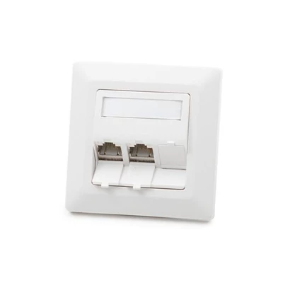 KELINE 601143-UP + KEJ-CEA-S-10G(3) Cat 6A, Modulo50, 3xRJ45/s, süllyesztett, csatlakozóval