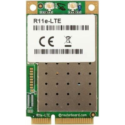 MIKROTIK R11e-LTE 2G/3G/4G/LTE miniPCi-e card with 2 x u.FL connectors for bands 1/2/3/5/7/8/20/38/40