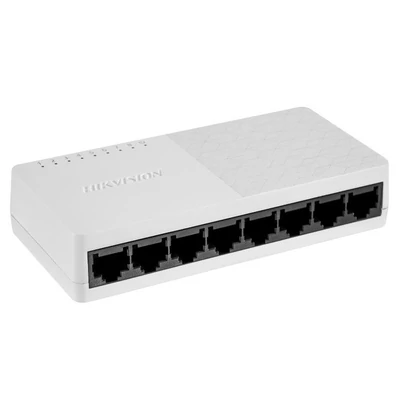 HIKVISION DS-3E0108D-O 8 portos switch; 10/100M; nem menedzselhető; műanyag