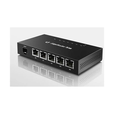 UBIQUITI ER-X-SFP EdgeRouter X SFP, 5-port Gigabit Router with SFP In and passive PoE Out ports