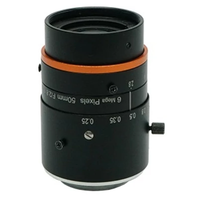 HIKROBOT MVL-HF5028M-6MPE Objektív; 50 mm fix fókusztávolság; 6 MP; F2.8-F16; 1/1.8"; C-menet