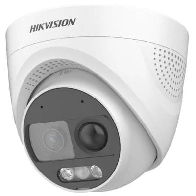 HIKVISION DS-2CE72DF3T-PIRXOS (3.6mm) 2 MP ColorVu THD WDR fix turret kamera; villogó fény és hangri