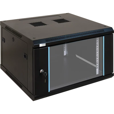 PULSAR RWA666 19" 6U 600x600 fali rack szekrény; lapraszerelt; fekete