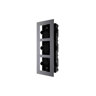 HIKVISION DS-KD-ACF3(Plastic) Moduláris IP video-kaputelefon szerelőkeret süllyesztő keret, 3 modulo