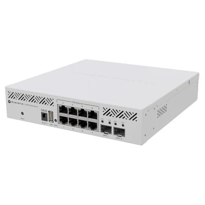 MIKROTIK CRS310-8G+2S+IN Cloud Router Switch 310-8G+2S+IN with 800 Mhz CPU, 256 MB RAM, 8 x 2.5Gigab