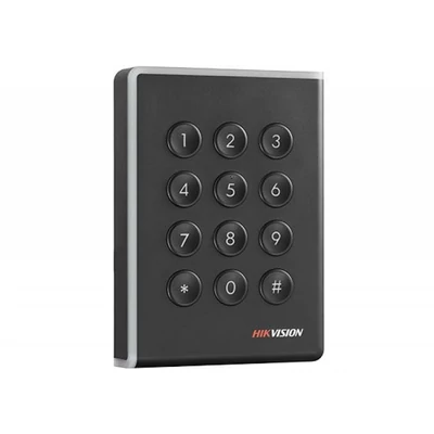 HIKVISION DS-K1108EK Kártyaolvasó 125 kHz ; RS485 vagy Wiegand kimenet; kültéri; billentyűzettel
