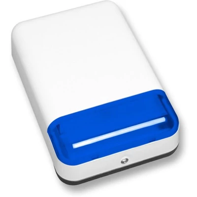 SATEL SPL-2030 BL Kültéri hang- és fényjelző; ultrafényes LED-ek; piezo hang; műanyag burkolat; kék