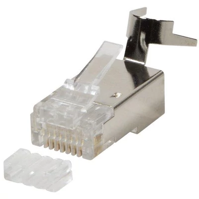 VEZ MP0030 RJ45 csatlakozó Cat6, Cat6A, Cat7, Cat7A kábelre, árnyékolt, 10db/csomag