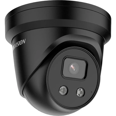 HIKVISION DS-2CD2346G2-IU(2.8mm)(C)(BLACK) IP, Turret kamera, 4 MP, Fix objektív, EXIR 30m, Fekete,