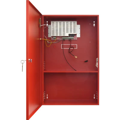 PULSAR EN54C-5A65 Szünetmentesíthető tápegység tűz- és füstjelző rendszerekhez; 27,6V / 5A / 2x65Ah;