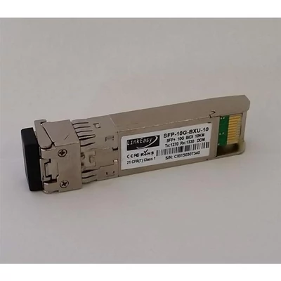 LINKEASY SFP-10G-BXU-10 BiDi SFP+ modul, 9.95 - 10.3G, 1270/1330nm, 10km távolság, 070 hőm. tart., D