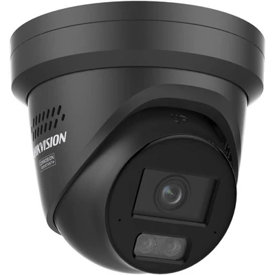 HIKVISION DS-2CD2347G3-LIS2UY/SRB(2.8mm)BLACK IP, Turret kamera, 4MP, Fix obj.,IR-Fehér LED 30m,Kéti