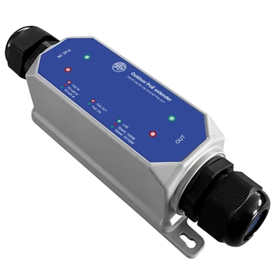 NESTRON PSE-EG101W 1 portos gigabit ethernet PoE extender; 90 W; max. 250 méter; túlfeszültség védel