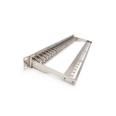 KELINE KEP-C6A-S-HD Patch panel , Kategória 6A, 24xRJ45/s,fekete,HD csatlakozókkal, 1U