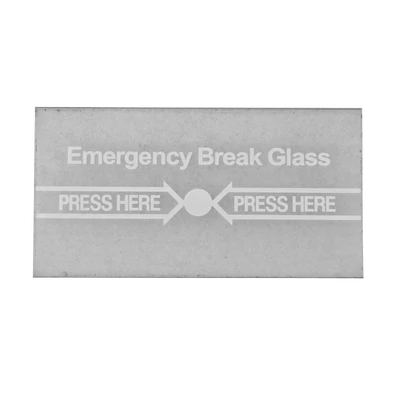 YLI CPK-860-GLASS-ENG Csereüveg a CPK-860 típusú kézi jelzésadókhoz; angol felirattal