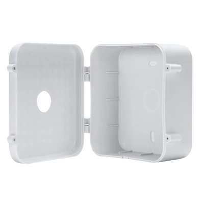 NESTRON NDS-1240PL-UNL Univerzális beltéri kötődoboz kamerákhoz; oldalra nyitható; műanyag; 128x140x