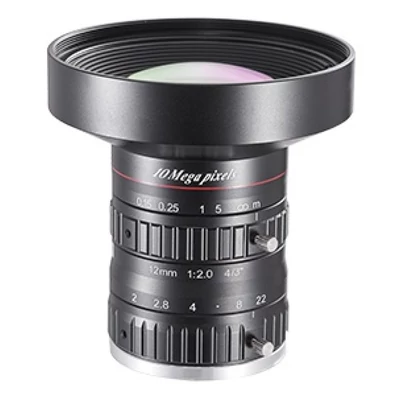 HIKROBOT SA1220M-10MP Objektív; 12 mm fix fókusztávolság; 10 MP; F2.0-F22; 4/3"; C-menet
