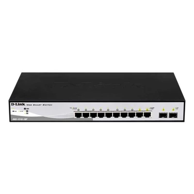 D-LINK DGS-1210-10P 8-port 10/100/1000 Gigabit PoE Smart Switch +2 SFP