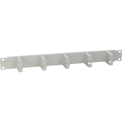 PULSAR RAOK-1P-G 19" kábel rendező panel; 1U; vízszintes; fém; szürke