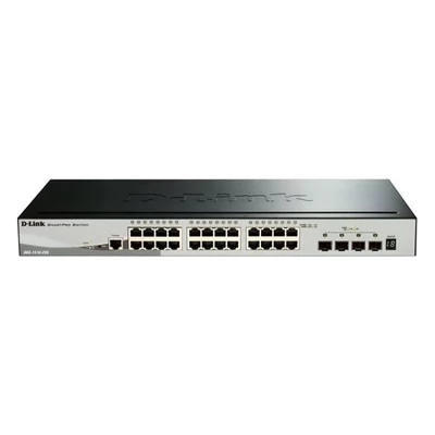 D-LINK DGS-1510-28X 28-Port Gigabit Stackable Smart Managed Switch including 4 10G SFP+