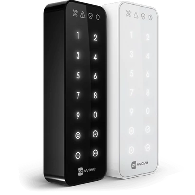 SATEL AKP-200-B ABAX2 vezeték nélküli kezelő billentyűzet; fekete