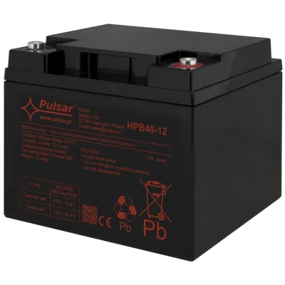 PULSAR HPB40-12 Akkumulátor 12V 40Ah; HPB széria; csatlakozó: