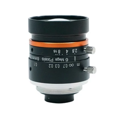 HIKROBOT MVL-HF0828M-6MPE Objektív; 8 mm fix fókusztávolság; 6 MP; F2.8-F16; 1/1.8"; C-menet