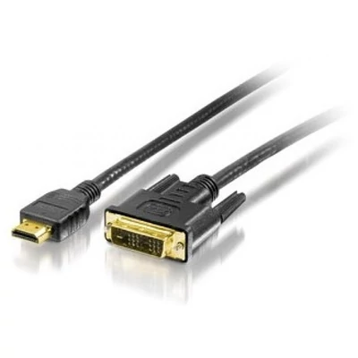 EQUIP EQUIP119323 HDMI-DVI kábel; aranyozott; 3 m