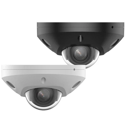 HIKVISION DS-2CD2543G2-LIS2U(2.8mm)/BLACK IP, Dóm kamera, 4MP, Fix objektív IR-Fehér LED 30m, SD fog