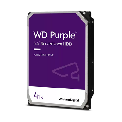 WESTERN DIGITAL WD43PURZ WD Purple; 4 TB biztonságtechnikai merevlemez; 256 MB cache; 24/7 alkalmazásra;nem RAID kompatibilis