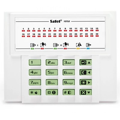 SATEL VERSA-LED-GR LED kezelő VERSA központokhoz; zöld háttérfény