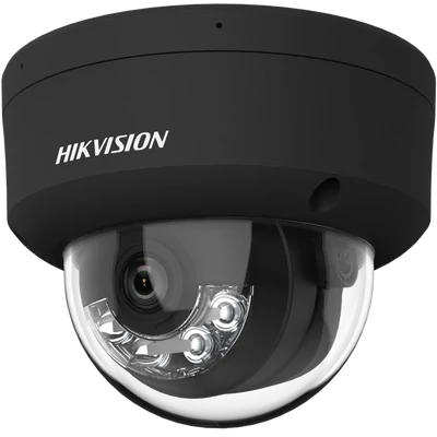 HIKVISION DS-2CD2163G2-LIS2U-B (2.8mm) 6 MP AcuSense WDR fix IP dómkamera; IR/láthatófény; hang I/O;