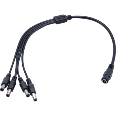 NESTRON NPP-DC1F4M DC csatlakozó elosztó; 1x aljzat; 4x dugó