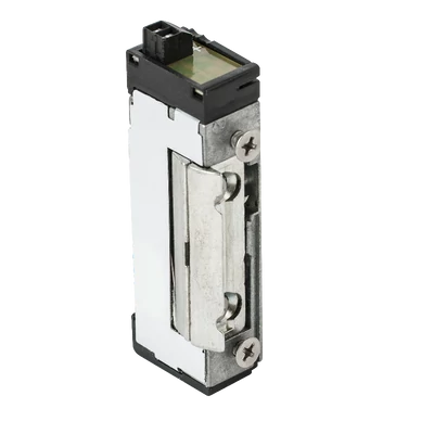 DORCAS D-99-2-NF-412-PRE Szimmetrikus, keskeny, alacsony elektromos zárfogadó; 12 VDC; normál működésű; állítható zárnyelv