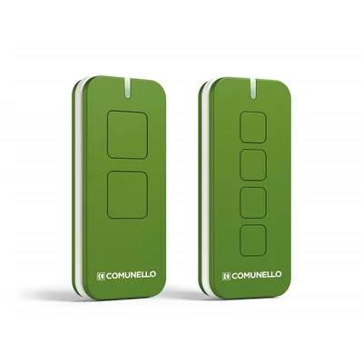 COMUNELLO VICTOR-2RC-ZOLD Victor ugrókódos távirányító; 2 csatorna; 433.92 MHz; zöld