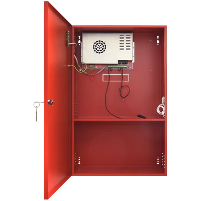 PULSAR EN54C-10A65 Szünetmentesíthető tápegység tűz- és füstjelző rendszerekhez; 27,6V / 10A / 2x65A