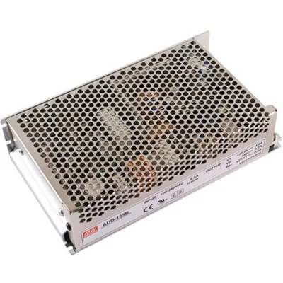 MEAN WELL AD-155B AC-DC Enclosed power supply with UPS function; Output 27.6Vdc at 5.5A +27.1Vdc at