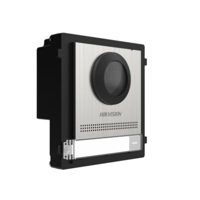HIKVISION DS-KD8003-IME1/S (B) Társasházi IP video-kaputelefon kültéri főegység; fém; moduláris; rozsdamentes acél