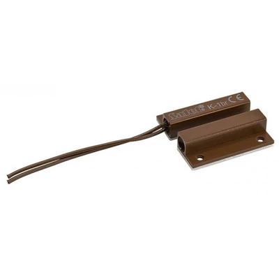 SATEL K-1 BR Mágneses nyitásérzékelő; felületre szerelhető; 24.2x7.2 mm; barna