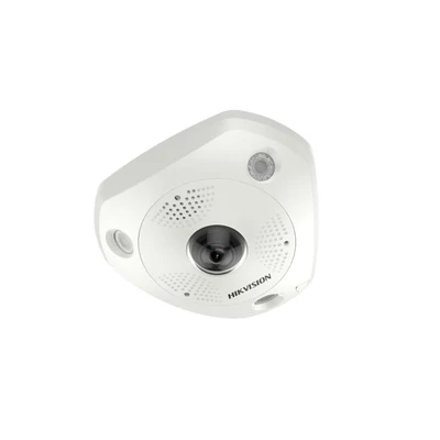HIKVISION DS-2CD63C5G0-IVS(1.29mm)(B) IP, Fisheye kamera, 12 MP, Fix objektív, IR, Beépített mikrofo